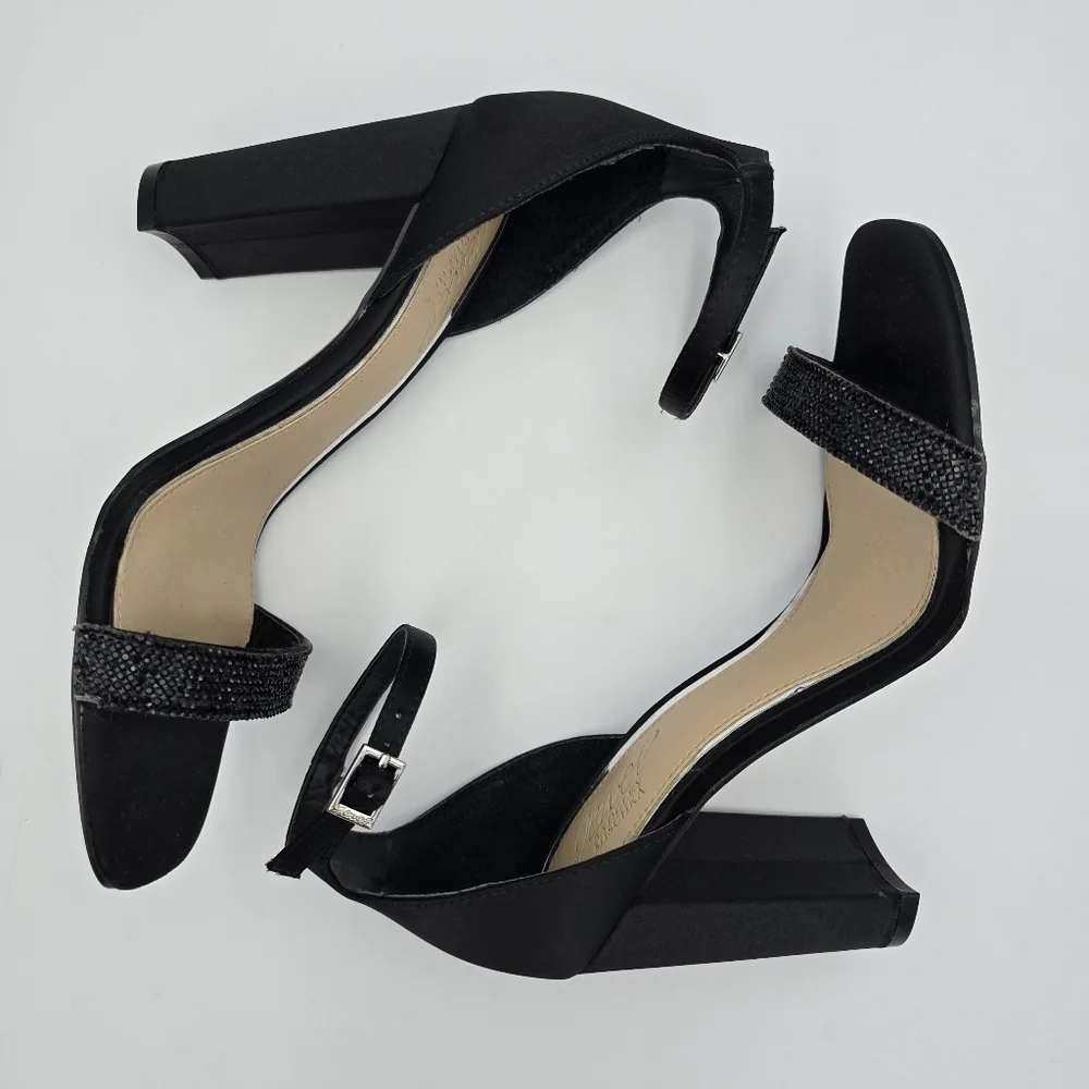 Jewel Badgley Mischka Women's Keshia III Heeled Sandals, Black, Women's 6.5 - Picture 16 of 16